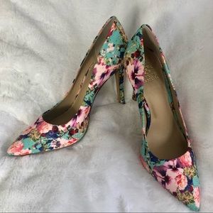 Vince Camuto Floral Heels